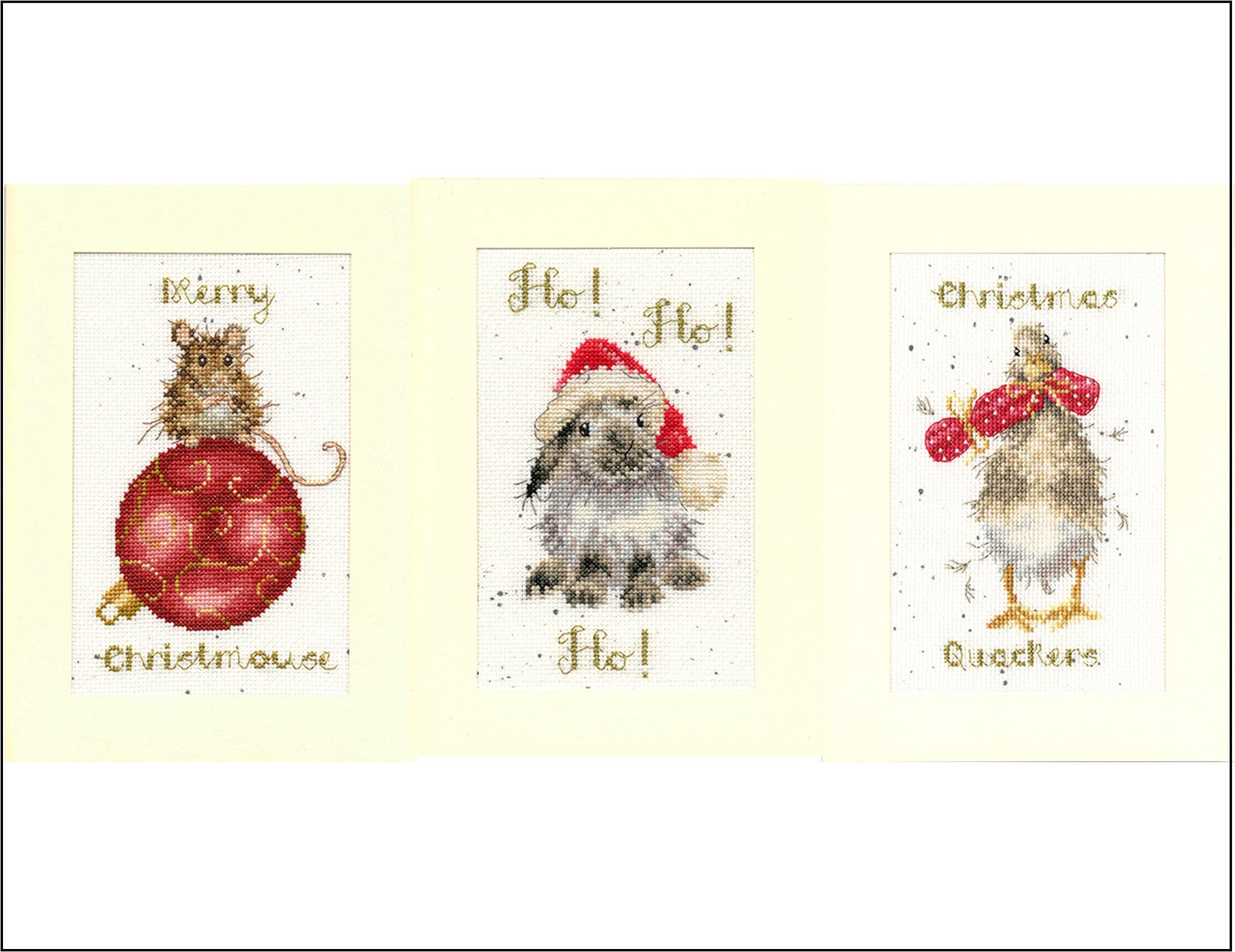 Bothy Threads Wrendale Cross Stitch Christmas Cards by Hannah Etsy UK