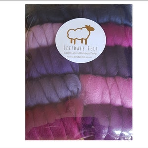 Bountiful Berries 250g Mixed Bag Merino Wool Tops Roving