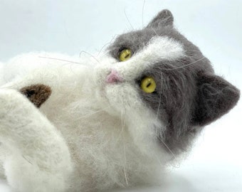 World of Wool Kitty the Kitten Needle Felting Kit detailed instructions and materials