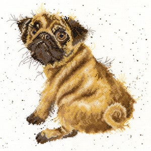 Bothy Threads Wrendale Designs Hanna Dale Counted Cross Stitch Kits Animals and Birds Continued Pug