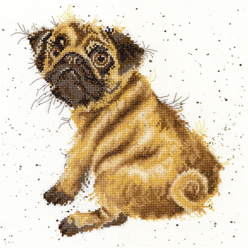 Bothy Threads Wrendale Designs Hanna Dale Counted Cross Stitch Kits Animals and Birds Continued Pug