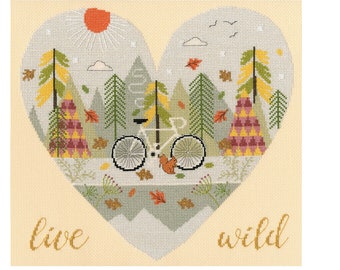 Bothy Threads Live Wild Counted Cross Stitch Kit XHY3