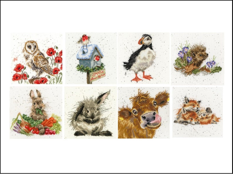 Bothy Threads Wrendale Designs Hanna Dale Counted Cross Stitch Kits Animals and Birds Continued image 1