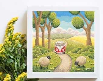 Lucy Pittaway Road Trip Cross Stitch by Bothy Threads XLP2