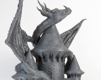 Fates End Dragon Dice Tower – Premium 3D-Printed RPG Accessory for Dungeons & Dragons and Tabletop Games