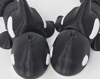 3D Printed Articulated Orca Fidget Toy: Sensory Stress Relief