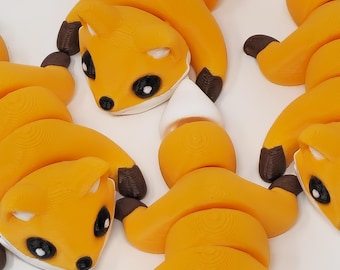 Articulated Fox Fidget Toy: 3D Printed Sensory Stress Relief