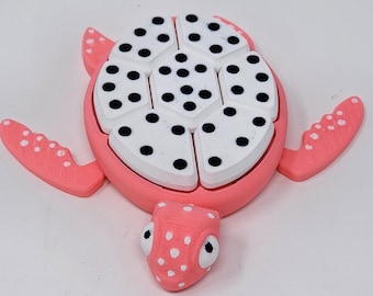Brinquedo Fidget Dragon Fruit Turtle: Clicker Sensorial Impresso em 3D
