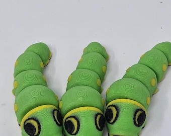 3D Printed Caterpillar Fidget Toy: Sensory Stress Relief