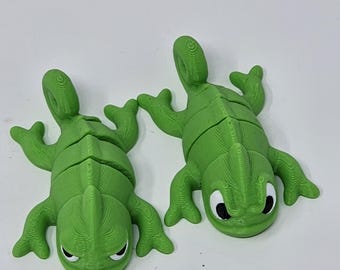 3D Printed Chameleon Fidget Toy: Sensory Stress Relief for Kids & Adults