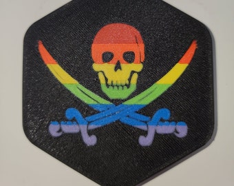 Pirate Flag Dice or Storage Box