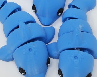 3D Printed Articulated Dolphin Fidget Toy: Sensory Stress Relief