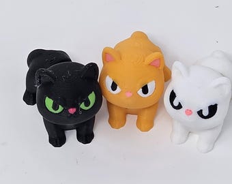 3D Printed Articulated Cat Fidget Toy: Sensory Stress Relief