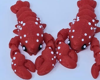 3D Printed Articulated Lobster Fidget Toy: Sensory Stress Relief