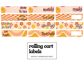 Teacher Rolling Cart - Etsy