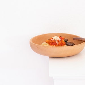 Beech Wood Deep Plate (Large)