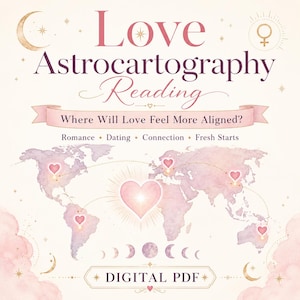 Personalisierte Liebe Astrokartographie Lesung | Romanze, Dating, Verbindung (Digital PDF)