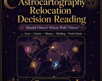 Astrocartography Relocation Decision Reading | Should I Move Astrology PDF | Best Cities for Love Career Money & Fresh Starts
