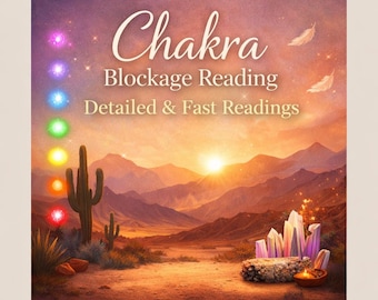 Chakra Blockage Reading | Root to Crown Energy Scan | Guidance + Affirmations | PDF Report