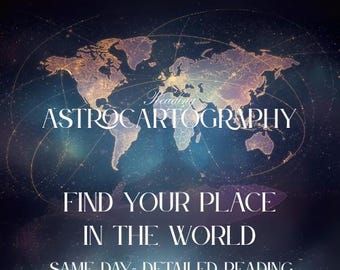 Personalized Astrocartography Reading: Relocation Astrology Map