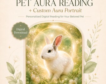 Pet Aura Reading Portrait | Personalized Energy Portrait (Digital Download)