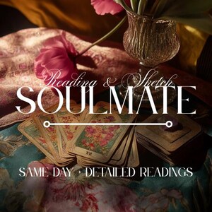 Psychic Soulmate Tarot Reading and Sketch, Twin Flame Drawing, Draw my Soulmate, Detailed within 24 hours