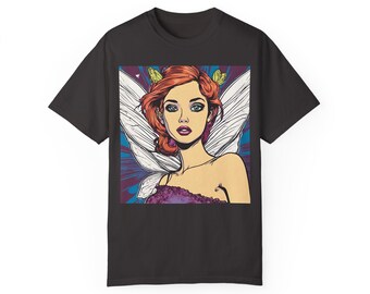 Fairy T-shirt Fantasy Anime Cryptids Unisex Garment-Dyed Girl Woman Men