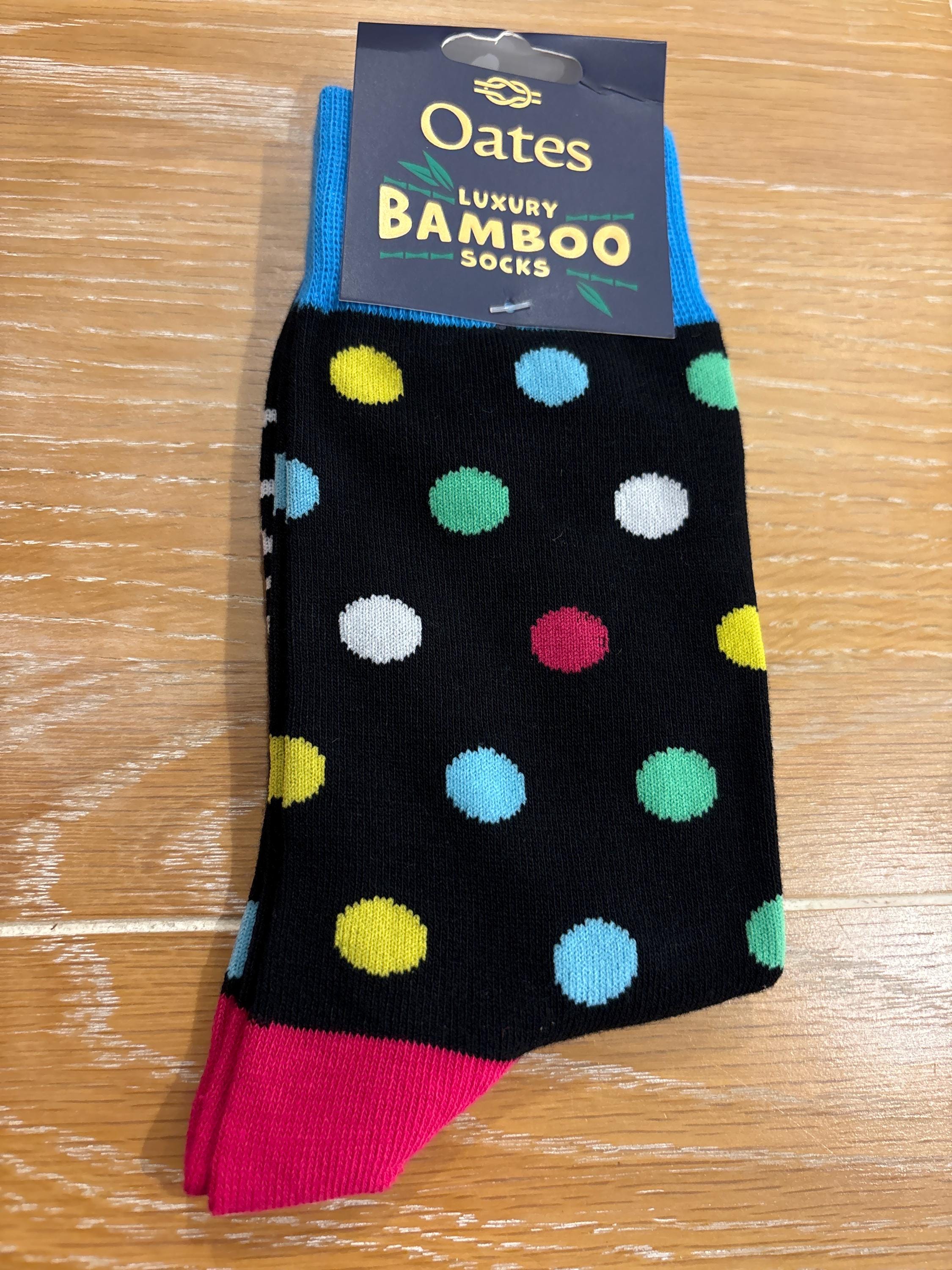 thumbnail image 2 of Miss Sparrow Ladies Bamboo Crew Socks – Novelty Striped Polka Dot, Cartoon Theme 2 of 6