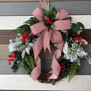 Farmhouse mixed pine wreath, Christmas wreath, Christmas farmhouse wreath, Christmas Rustic wreath, Christmas front door wreath, rustic