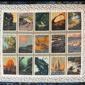 Quilted National Park Postcard Placemat &quot;Isle Royle&quot; is generously sized at 20&quot; X 17&quot; and is pre-washed and dried.