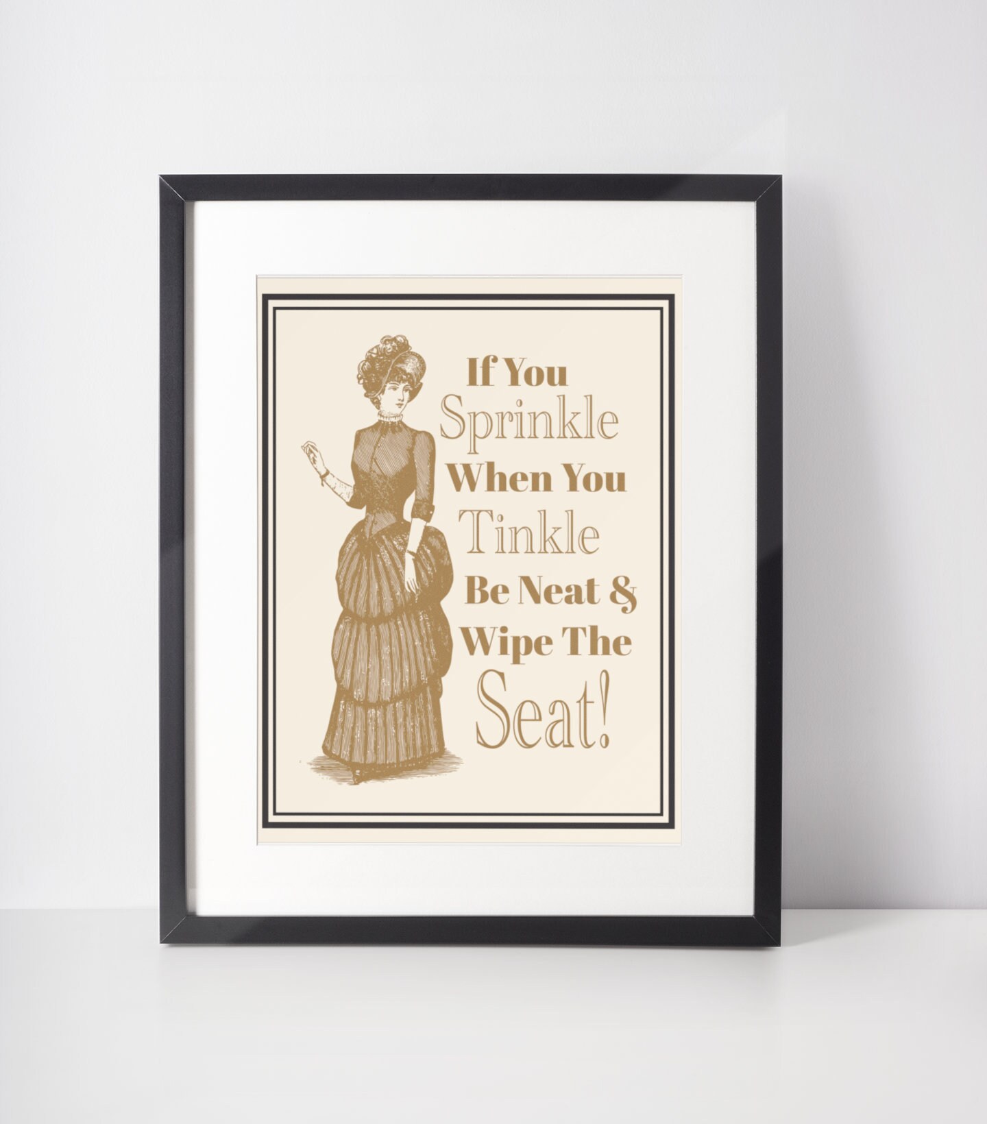 Funny Vintage Bathroom Wall Art Bathroom Art Bathroom Etsy