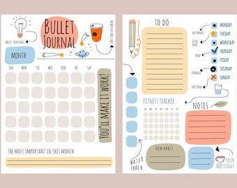 Printable Planner Funny Bullet Journal Planner Instant Download!