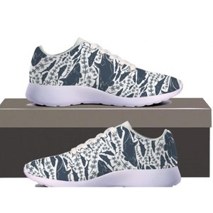 Custom Sea Life Whales and Fish Fun Sneakers for Women! Free Shipping In USA