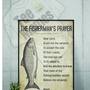 Fisherman&#39;s Prayer Funny Fisherman Gift Fishing Quote Gift For Fisherman Digital Download in SVG PNG and PDF Formats Instant Download