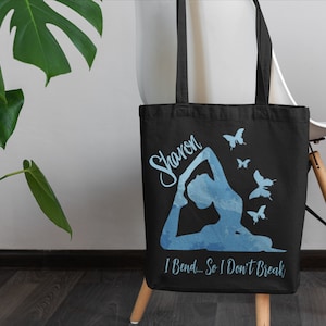 Personalized Yoga Tote Bag Yoga Gift Perfect Mother&#39;s Day Gift! Free Shipping in US.
