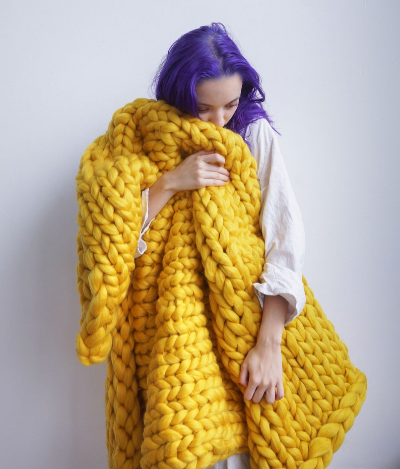 Soft merino wool weighted blanket full size weighted blanket Etsy