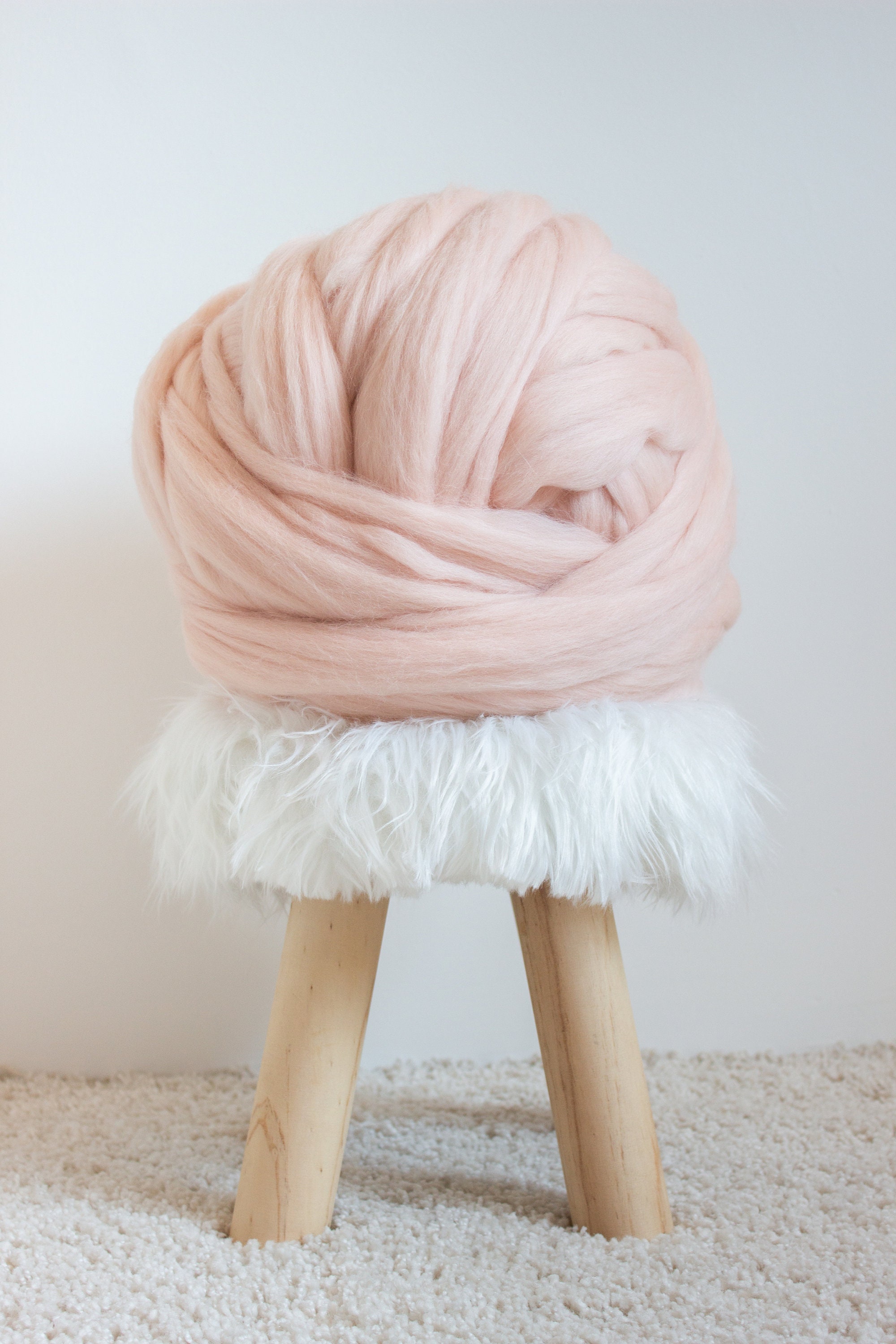 Chunky Yarn for Arm Knitting Jumbo Yarn Merino Wool Roving Etsy