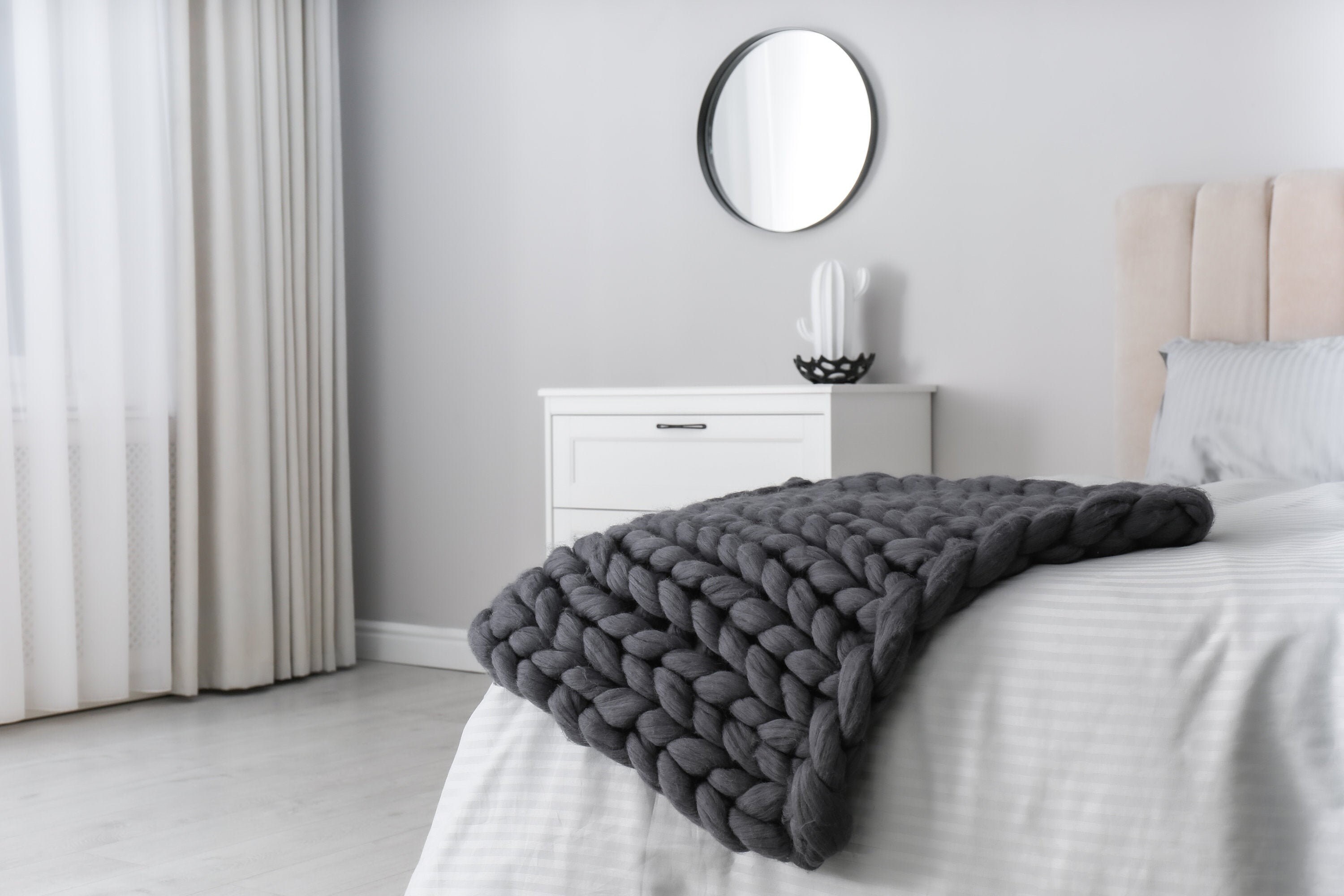 Soft merino wool weighted blanket weighted blankets for | Etsy