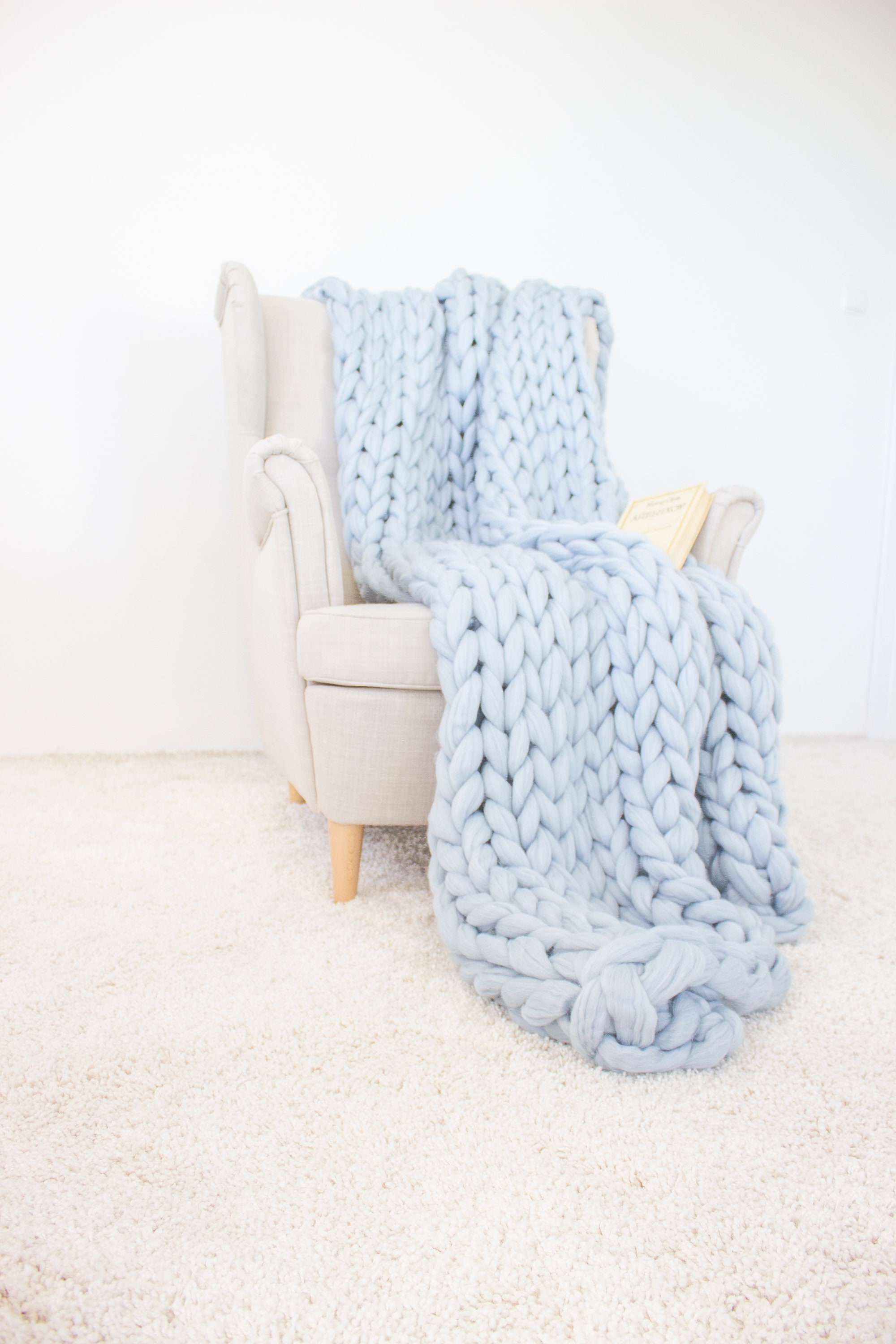 Soft merino wool weighted blanket weighted blankets for | Etsy