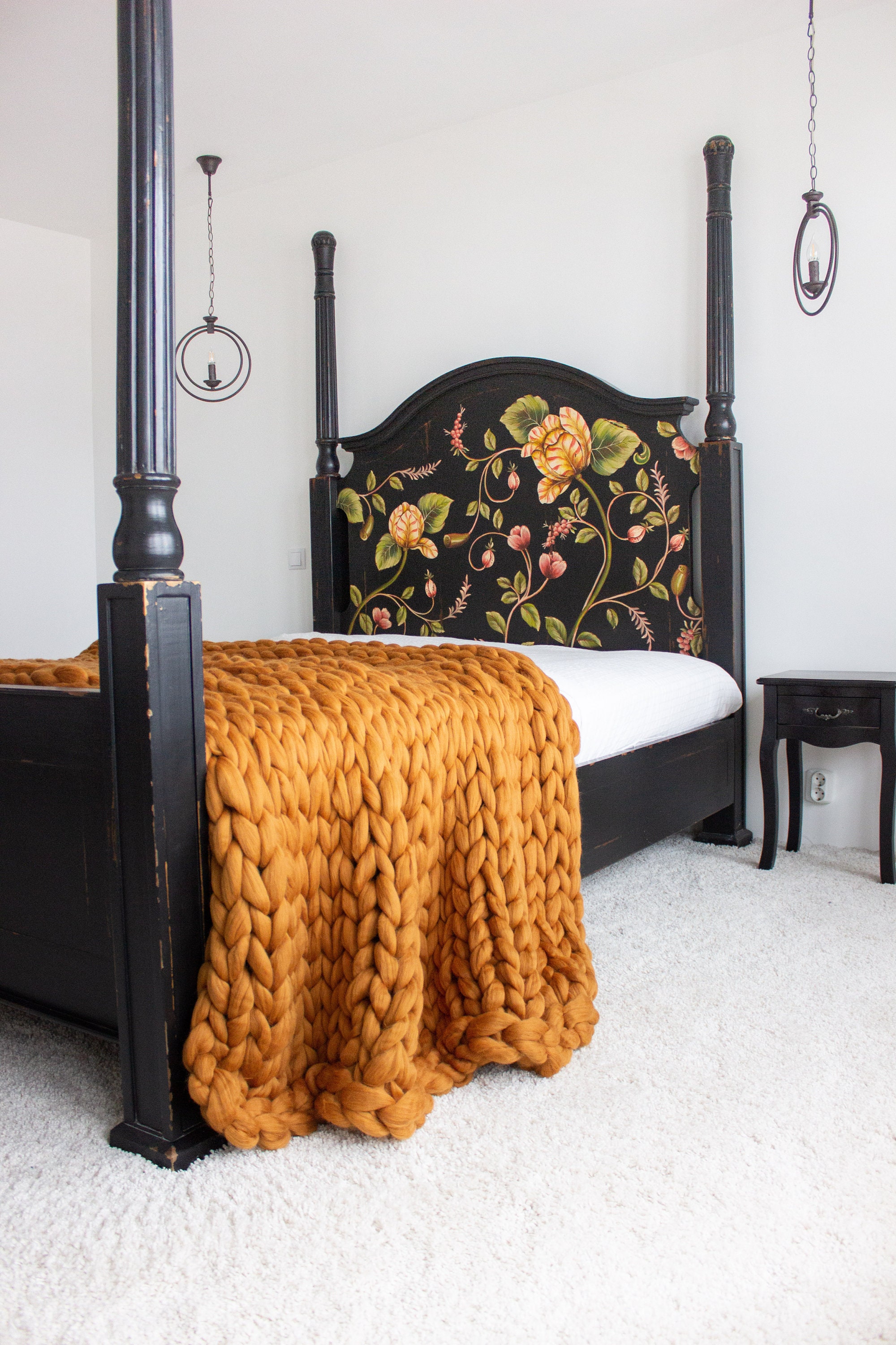 Soft merino wool weighted blanket chunky blanket weighted Etsy