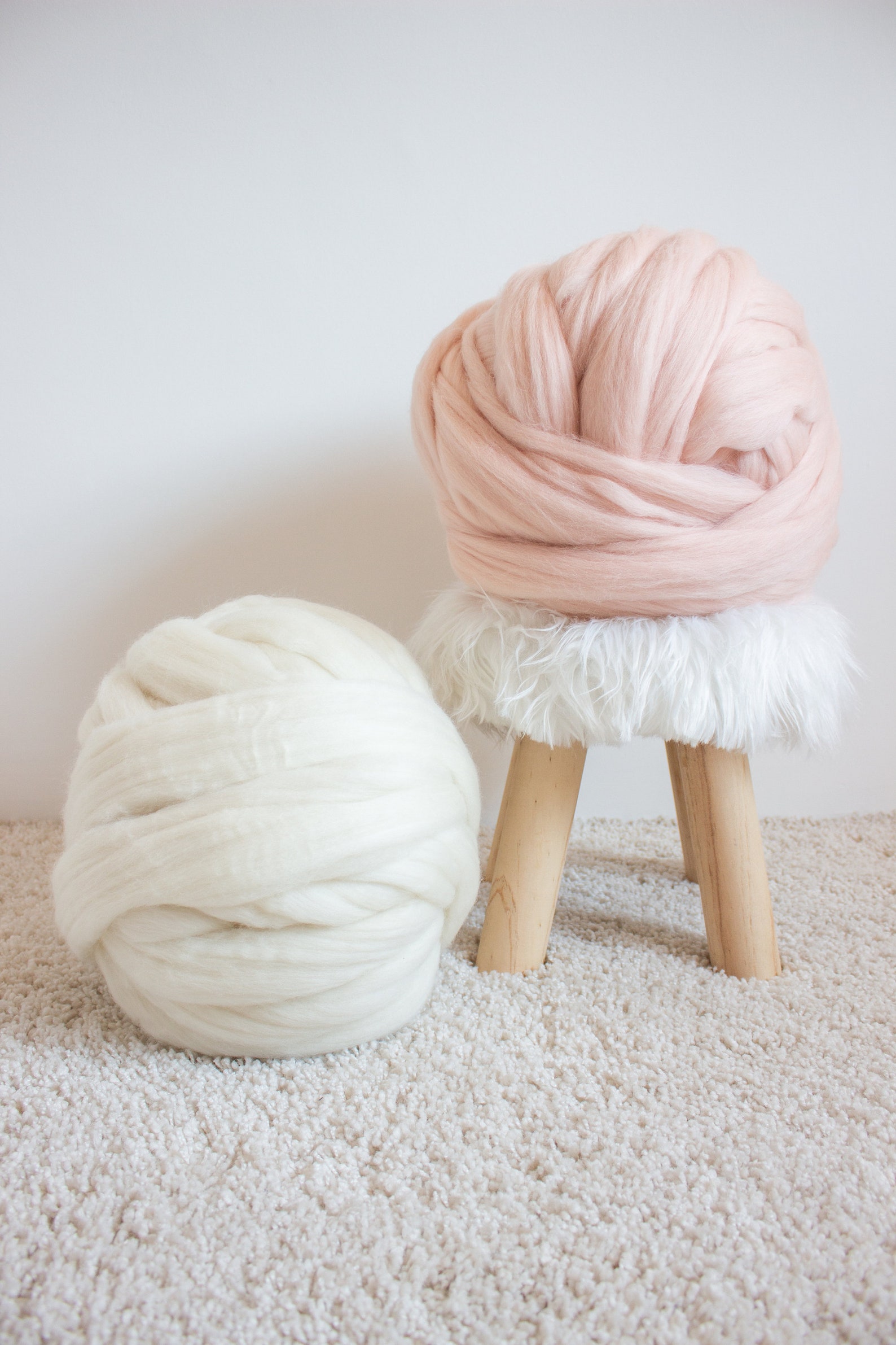 Chunky Yarn for Arm Knitting Jumbo Yarn Merino Wool Roving Etsy UK