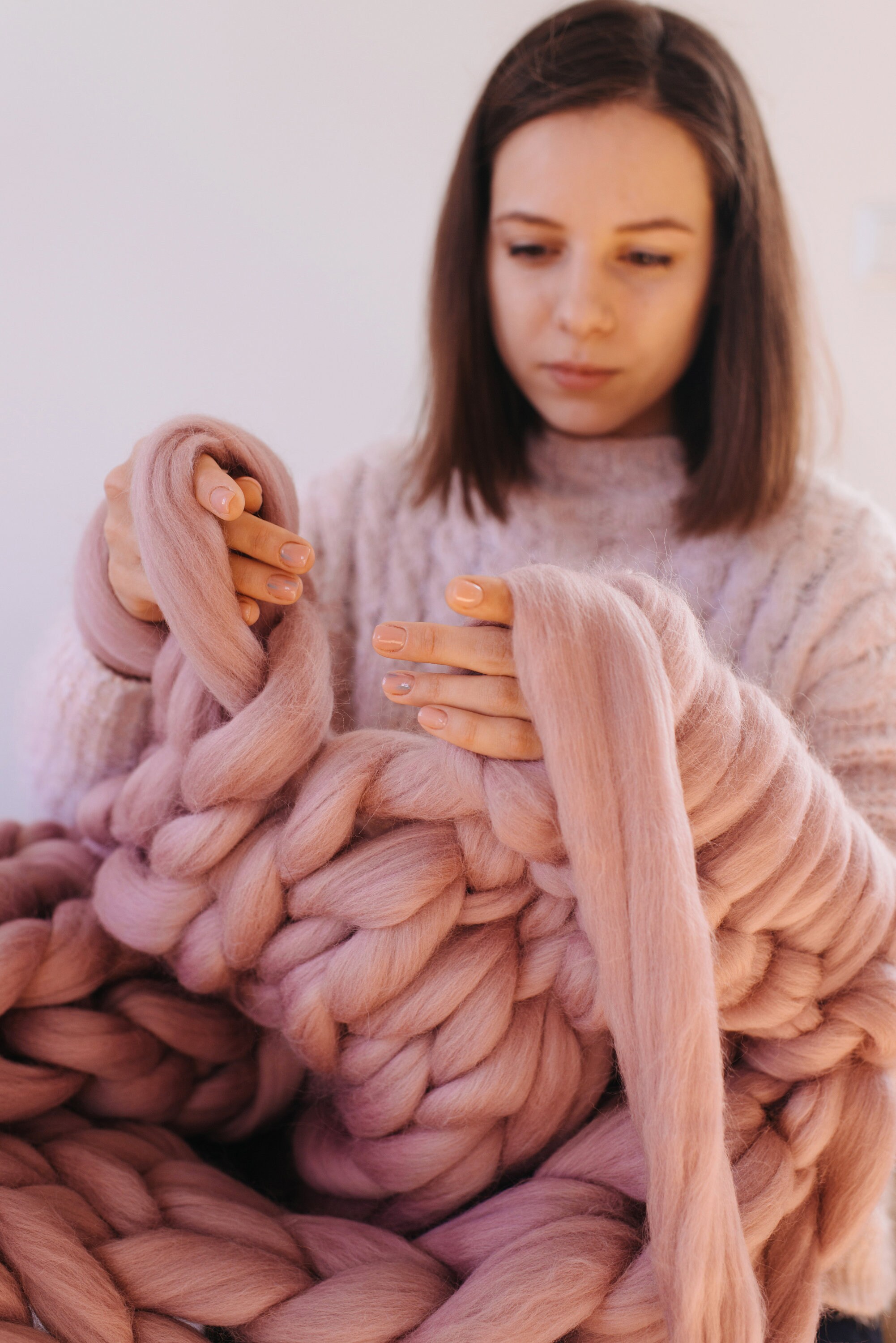 22 microns chunky yarn arm knitting merino yarn super Etsy