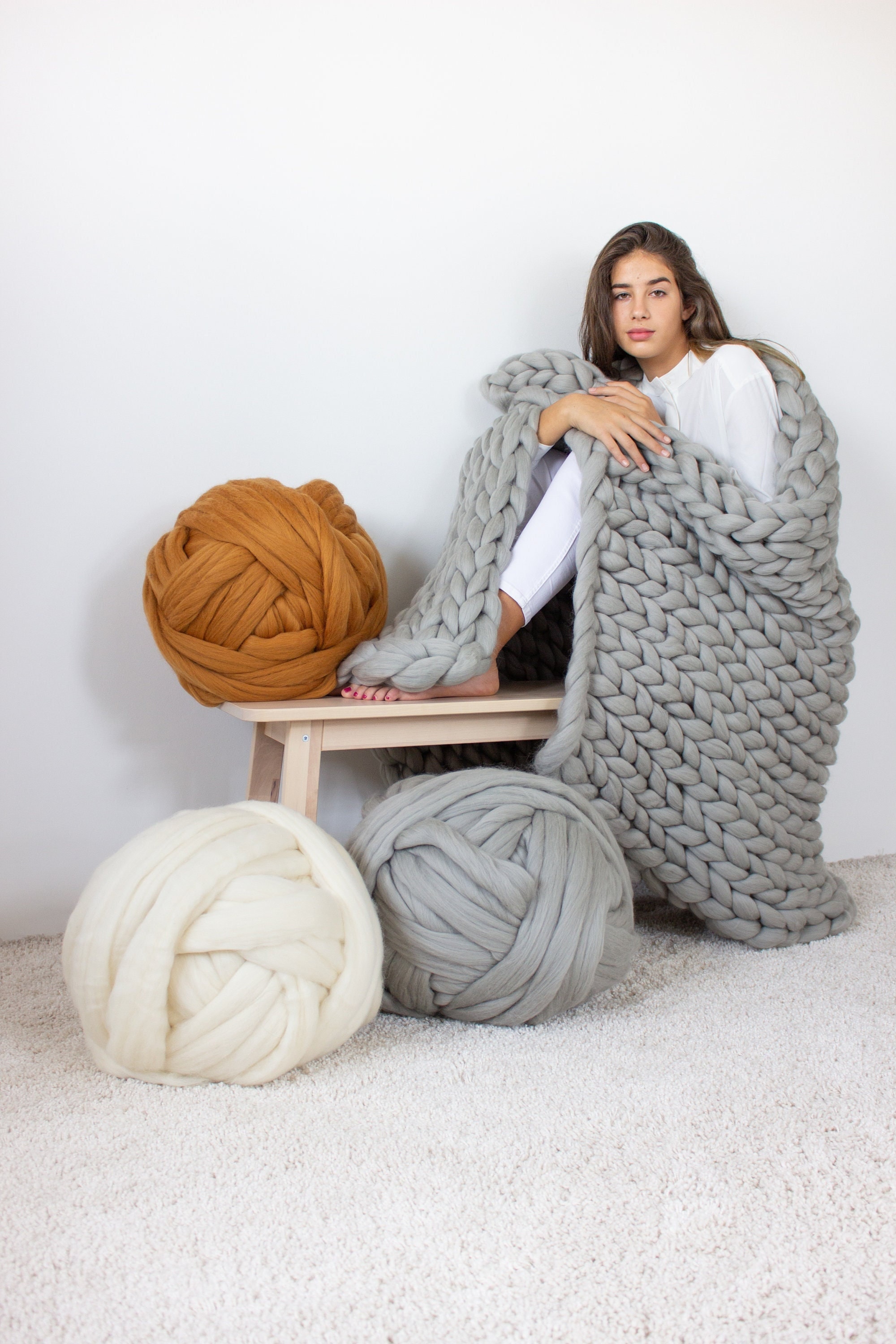 Don't Knit That Chunky Roving Blanket on Pinterest - The Woolery