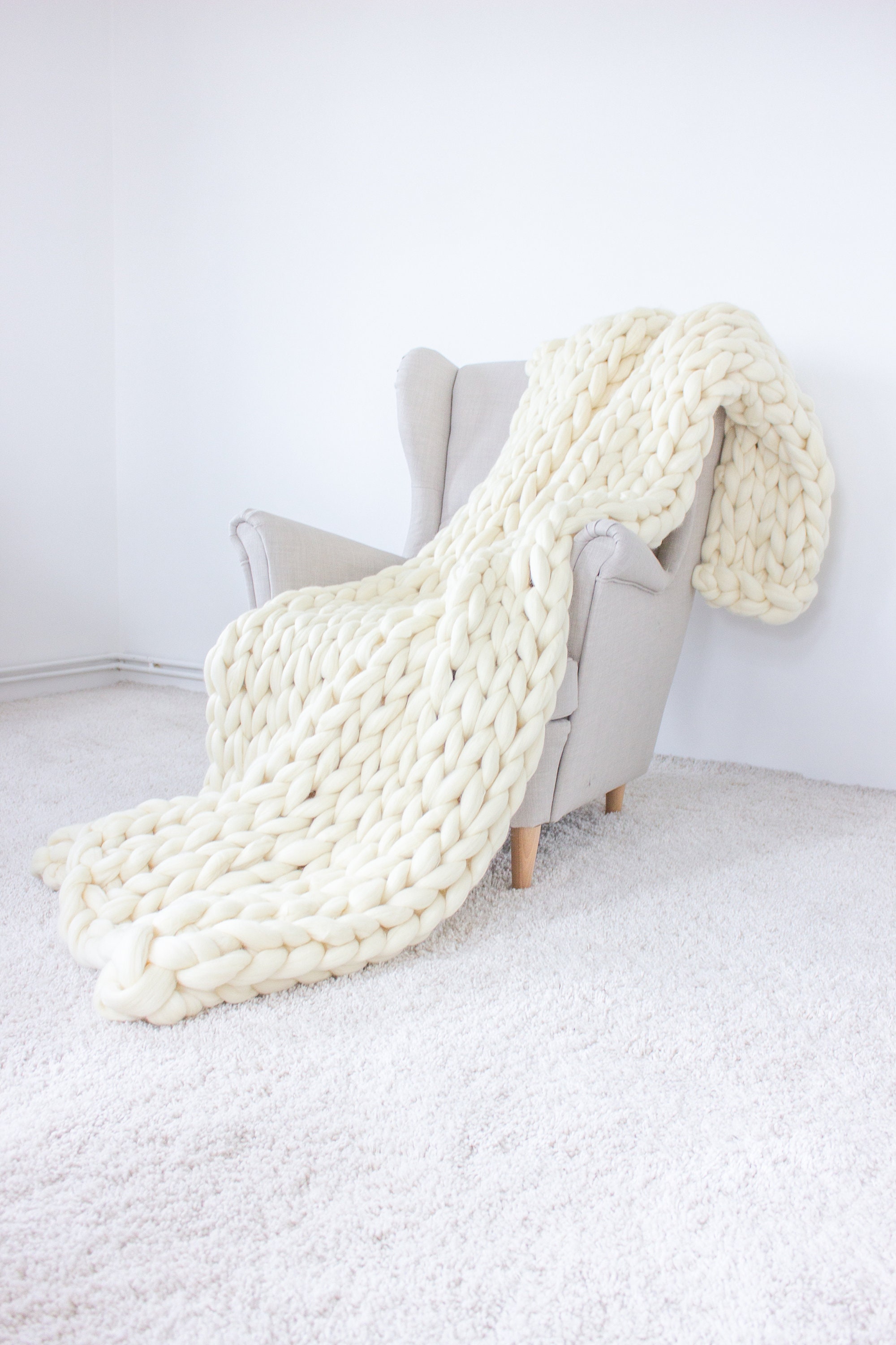 Soft merino wool weighted blanket weighted blanket adult | Etsy