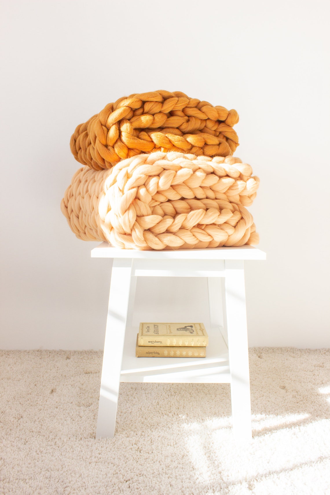 Soft merino wool weighted blanket full size weighted blanket Etsy