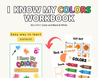 I Know My Colors Toddler/Preschool Ages 1 and up, Busy Book