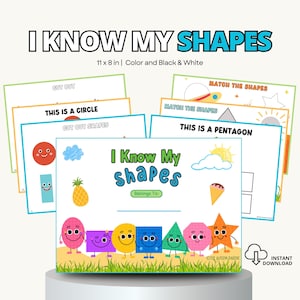 I Know My Shapes Toddler/Preschool Ages 1 and up, Busy Book