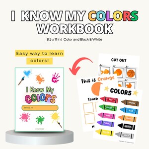 I Know My Colors Toddler/Preschool Ages 1 and up, Busy Book