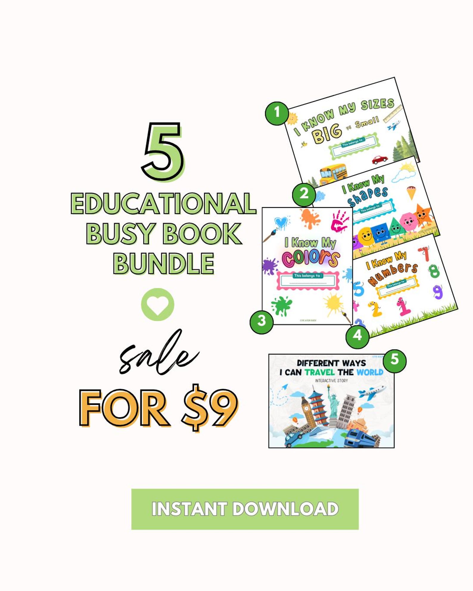 Educational Busy Book Bundle - Etsy