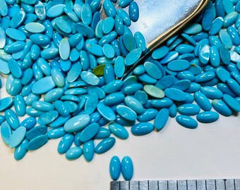 Turquoise Long 4x8mm 4mm x 8mm 4x8m Real Kingman Turquoise Calibrated- USA Mined & Stabilized. Sold by the Carat or Gram!